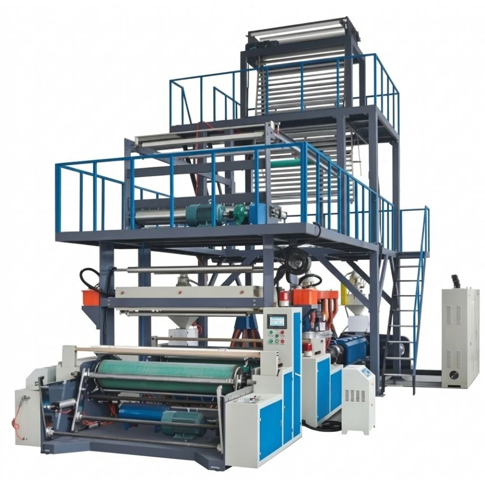 Máy thổi màng đùn ba lớp HDPE LDPE ABC